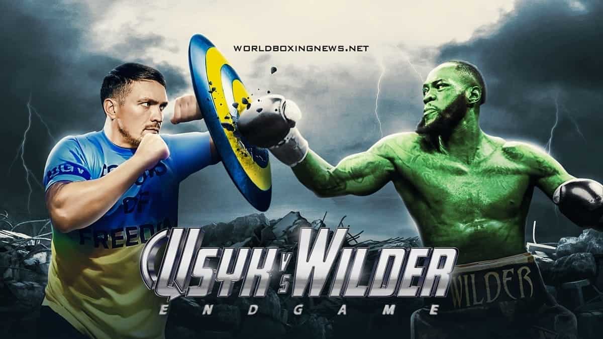 Usyk vs Wilder poster by World Boxing News