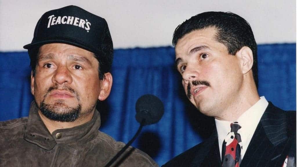Luis DeCubas Sr. and Roberto Duran