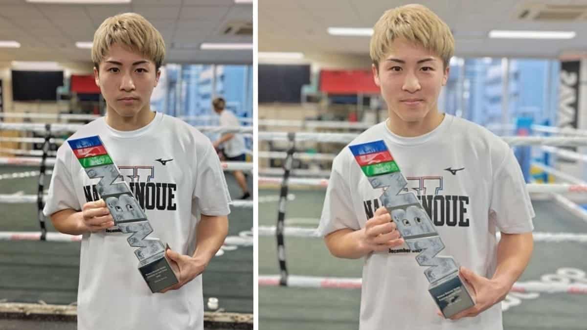 Naoya Inoue World Boxing News Fighter of the Year Award Trophy