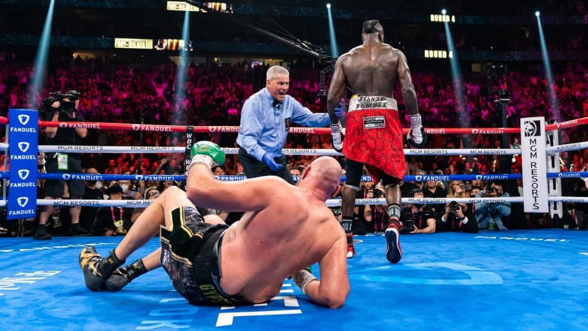 Tyson Fury dropped by Deontay Wilder