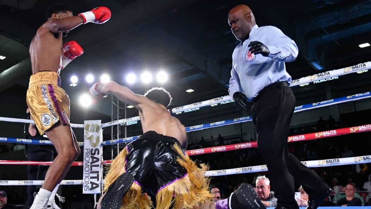 Ardreal Holmes stops Harrington on Big Time Boxing USA