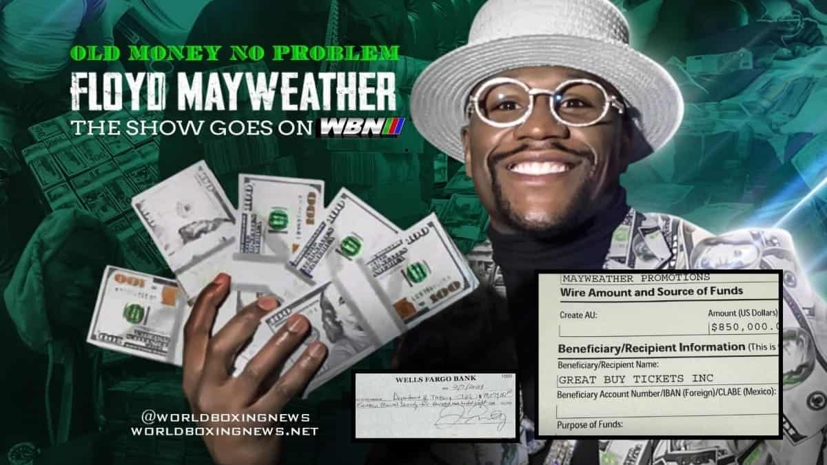 Floyd Mayweather money checks