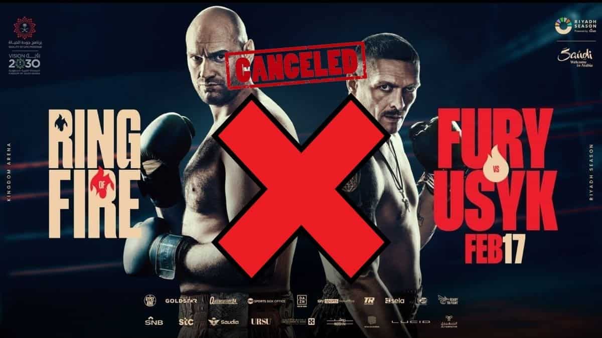 Fury vs Usyk off canceled