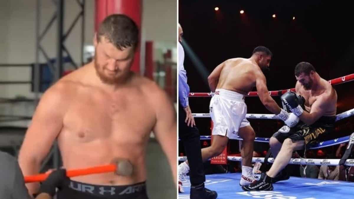 Heavyweight Arslanbek Makhmudov abs