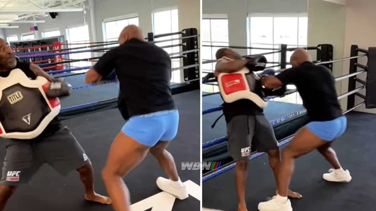 Mike Tyson training at 57