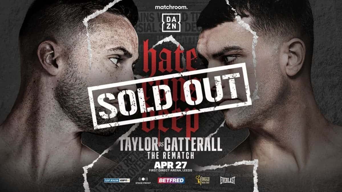 Taylor vs Catterall tickets for rematch sold out