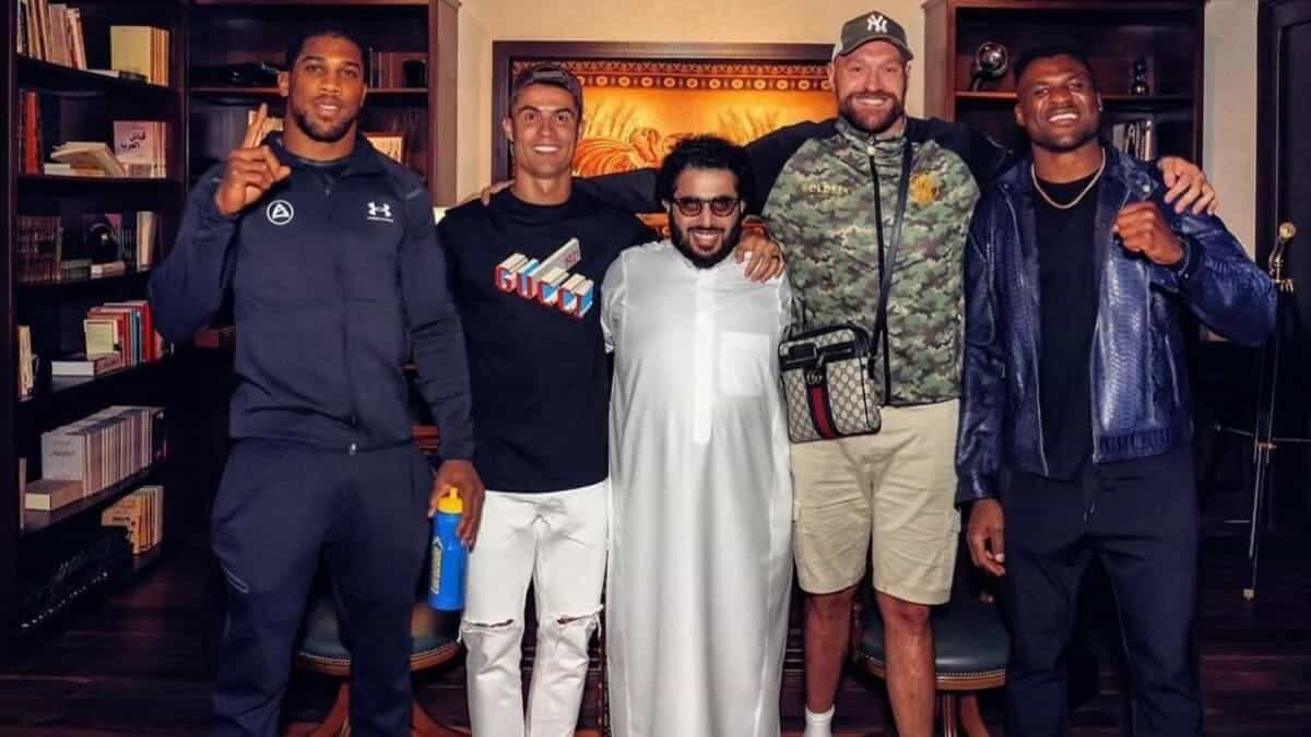 Anthony Joshua, Cristiano Ronaldo, Tyson Fury, Francis Ngannou and Turki Alalshikh