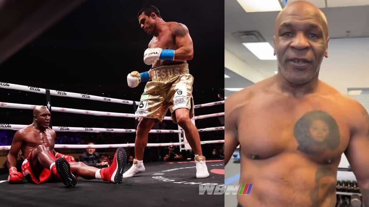 Evander Holyfield knocked out Mike Tyson