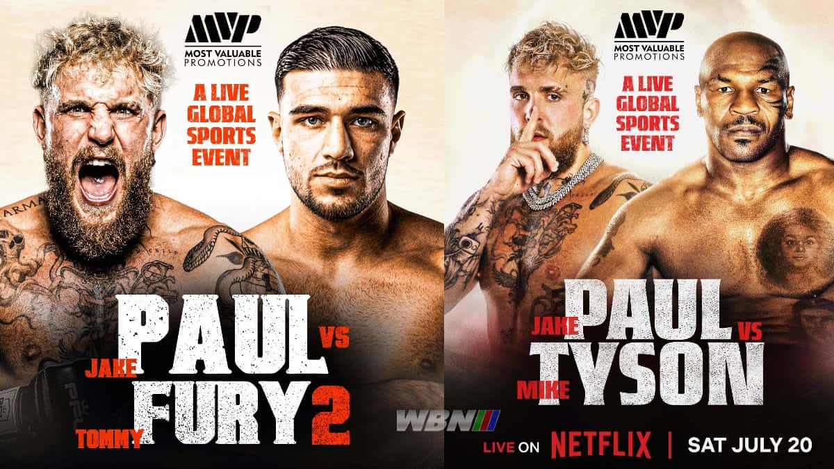 Jake Paul vs Fury 2 Mike Tyson poster