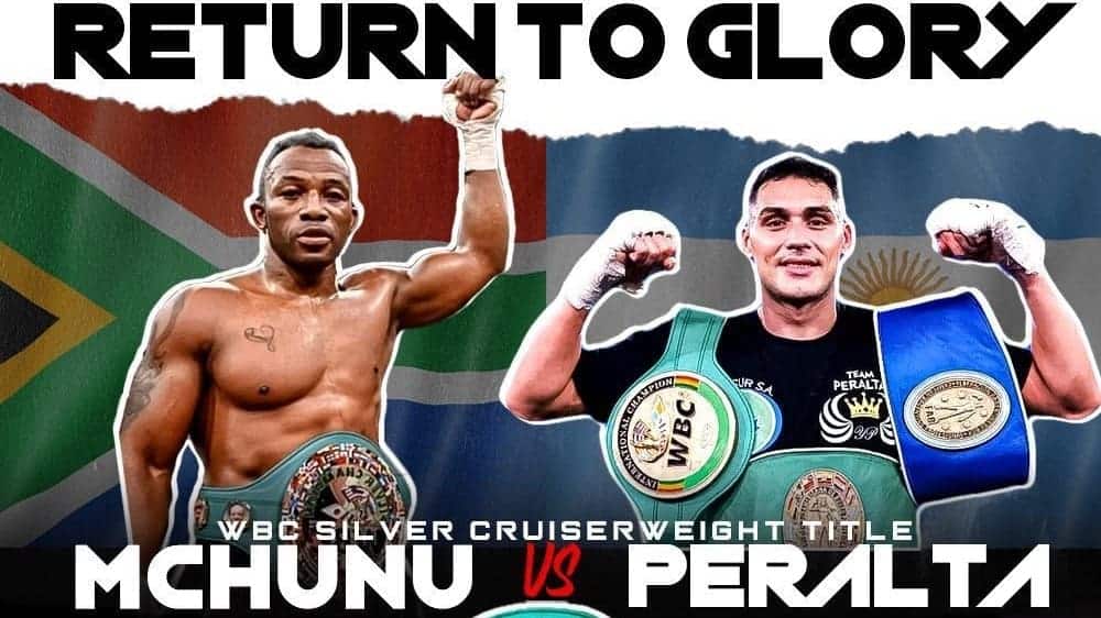 Thabiso Mchunu vs Yamil Peralta for WBC silver on March 22