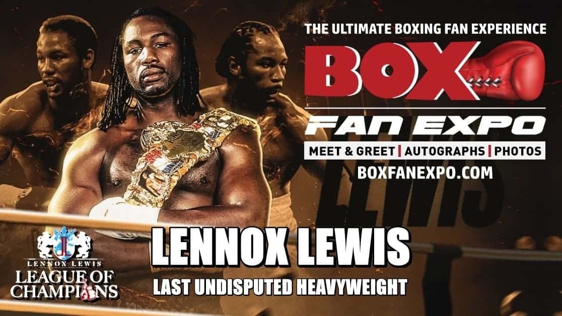 Lennox Lewis to attend Box Fan Expo in Las Vegas
