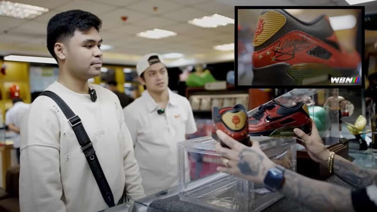 Manny Pacquiao's son sells shoes