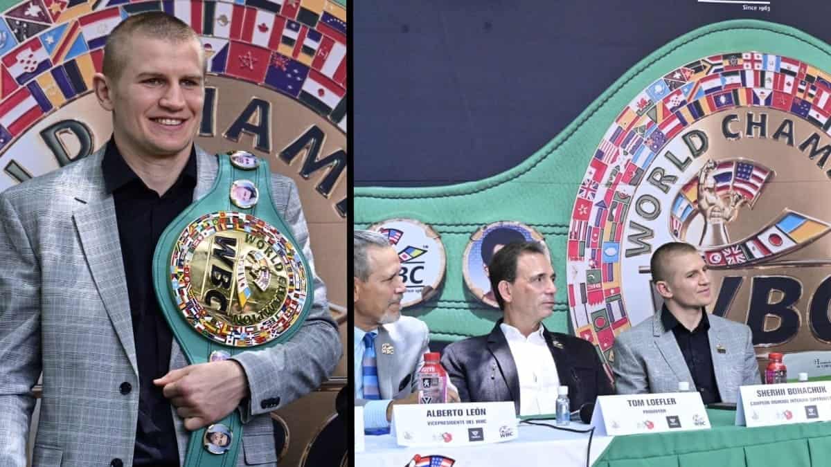 Serhii Bohachuk receives WBC title in Mexico City