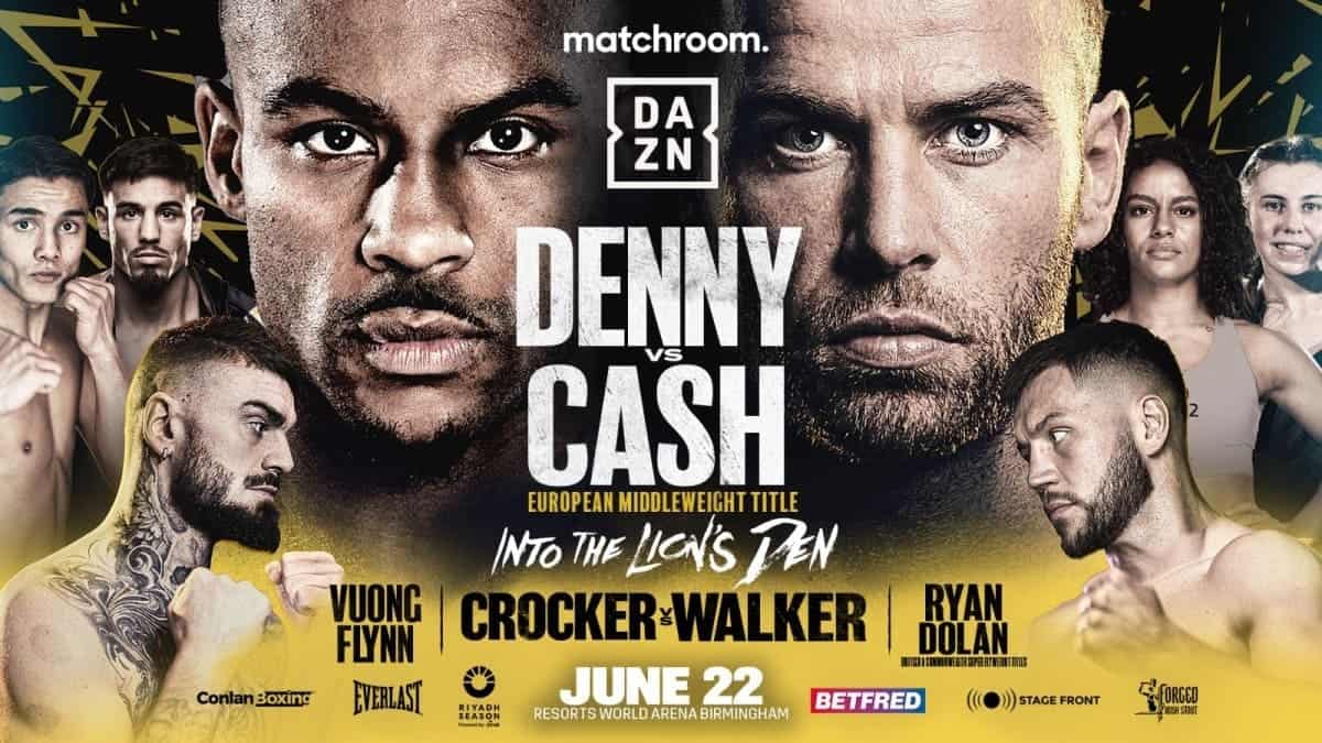 Tyler Denny vs Felix Cash set for June 22 in Birmingham, UK